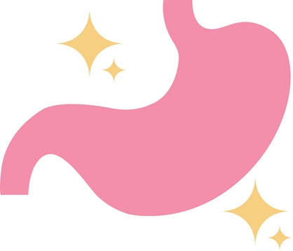 元気になった胃のイメージイラスト